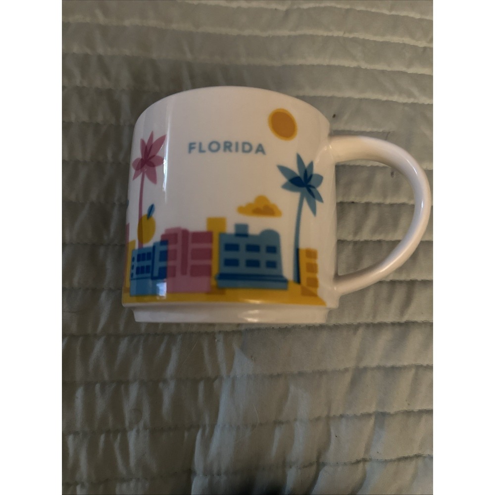 Starbucks FLORIDA FL Sunshine State You are Here Series Coffee Tea Mug Cup 14oz